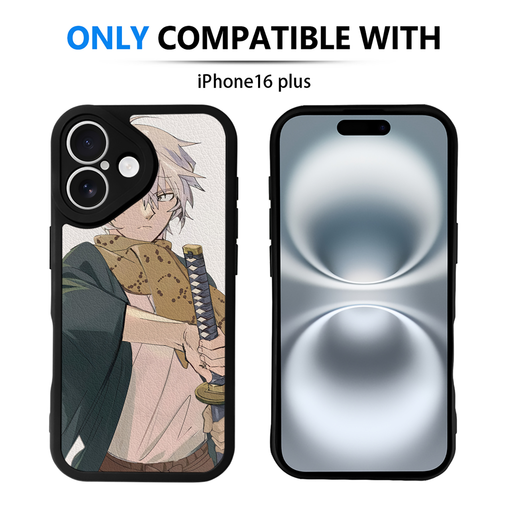 （画像用） 文豪ストレイドッグス Bungo Stray Dogs 【iPhone 16シリーズ対応】シリコンスマホケース（レザー調） 材質：シリコン